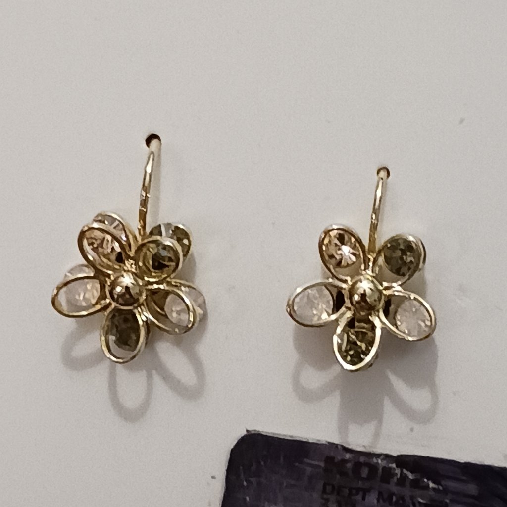 Nwt Genuine Crystal Earrings By Brilliance 38$